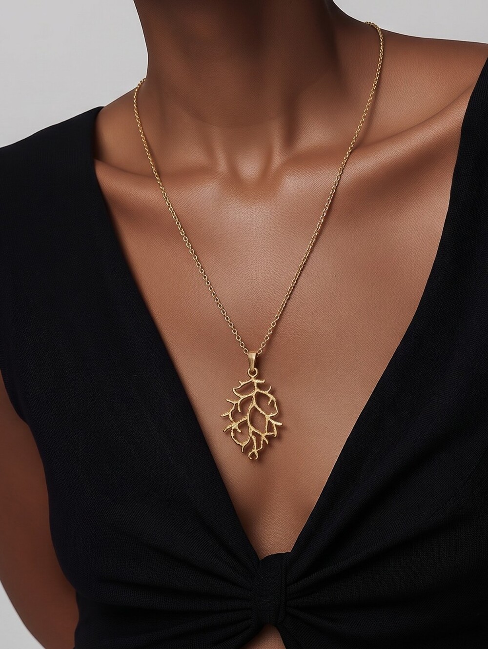 Vintage Lilia Sophia Gold Branch Necklace